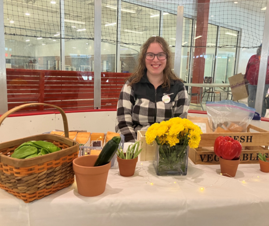 Sarah Taylor, Early Childhood Education Program, Cornwall, at the Transition to Spring event